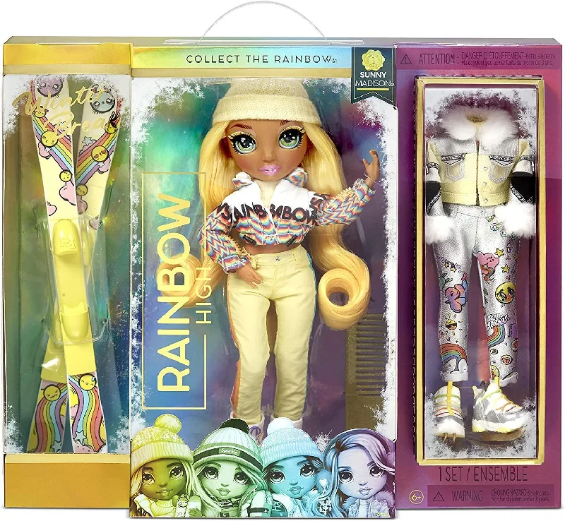 Rainbow High Winter Break Fashion Doll Sunny Madison Playset