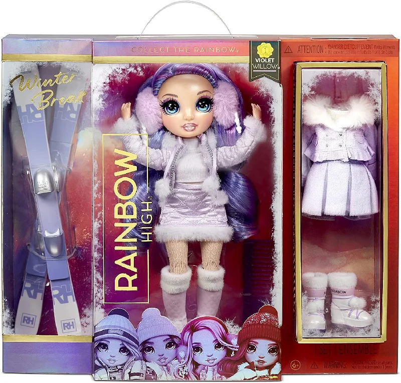 Rainbow High Winter Break Fashion Doll Violet Willow Playset