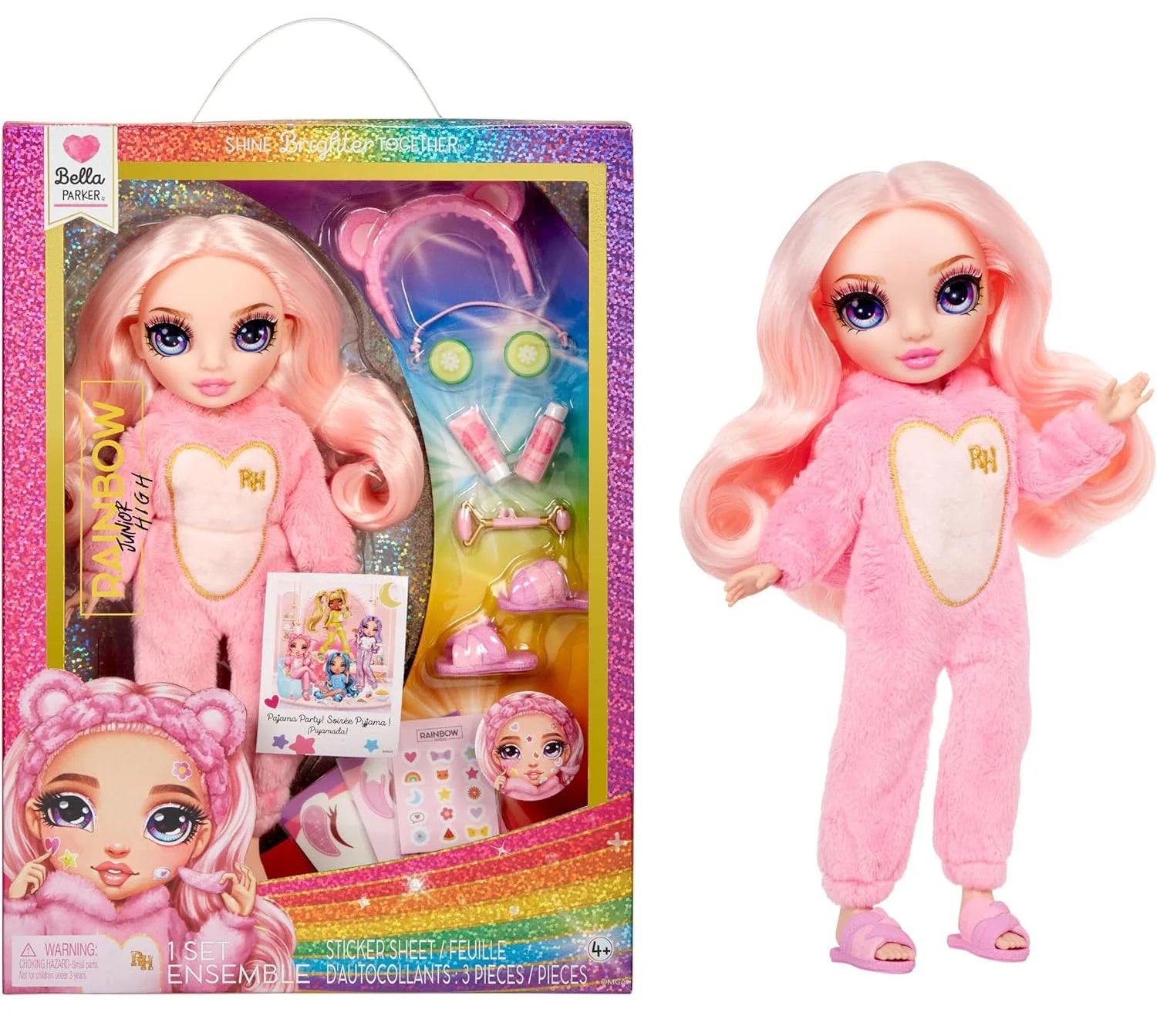 Rainbow High Junior High PJ Party Fashion Doll - Bella