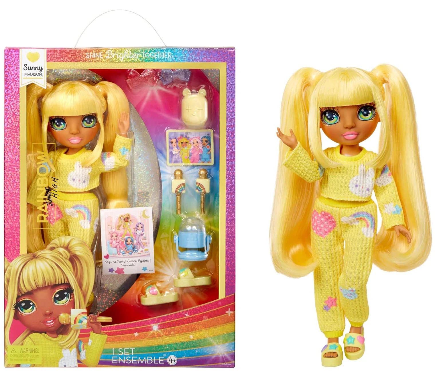 Rainbow High Junior High PJ Party Fashion Doll - Sunny