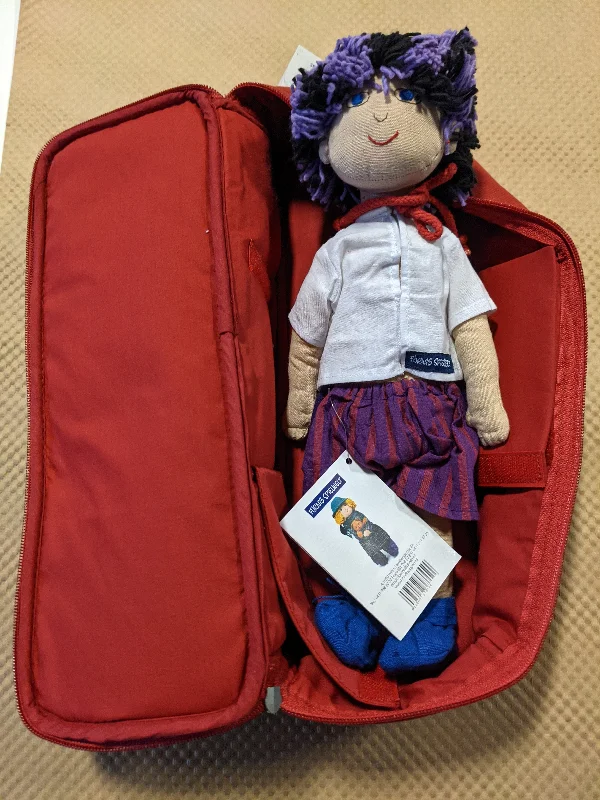 Red Doll Storage Case and Wardrobe